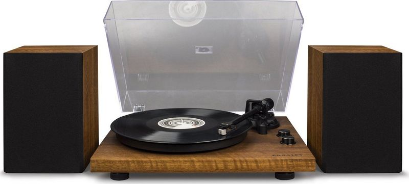 Crosley C62 C62B-WA - Walnoot - Bluetooth Platenspeler met externe luidsprekers