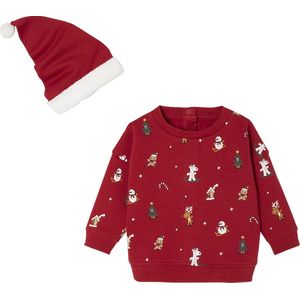 Vertbaudet Kerstcadeauset babytrui + muts