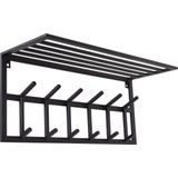 LOFT42 Kapstok Jaimy - Zwart – Metaal – 6 dubbele haken - 80x35x30