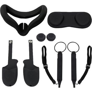 Siliconen Beschermende Kit voor Oculus Quest 2.1 ""-1 - Beschermhoes Controller Siliconen Cover - Knop Cap - Quest 2