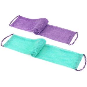 African net sponges-afrikaanse spons-net sponges-2pack snel schuimend, ruwe reiniging, lichtgewicht en gemakkelijk te gebruiken - Paars, groen-75 x 14 x 0,5 cm