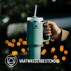 stanley cup, Stanley Quencher H2.0 FlowState Tumbler 1.2L - 11 Uur Koud - 48 Uur met ijs - Beker met Rietje, Handvat en Deksel - Vaatwasmachinebestendig - Thermosbeker voor Koude of Warme dranken - Rose Quartz