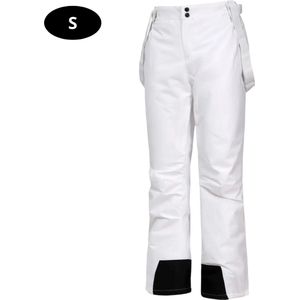 Bovista Skibroek - Skipak - Snowboard Broek - Winterbroek - Sneeuwbroek - Heren - Wintersport - Wit - Maat S