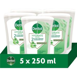 Dettol - No Touch Navulling - Handzeep - Antibacterieel - Aloe Vera - 250 ml x5