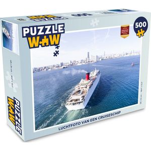 Puzzel Luchtfoto van een cruiseschip - Legpuzzel - Puzzel 500 stukjes
