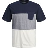 JACK & JONES JJSHANE Tee SS Crew Neck, navy blazer, L