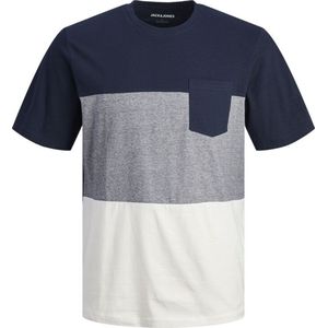 JACK & JONES JJSHANE Tee SS Crew Neck, navy blazer, L