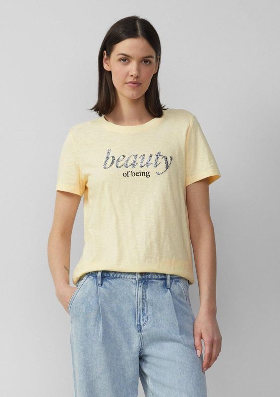 T-shirt - Paillettenprint - Casual Regular Fit