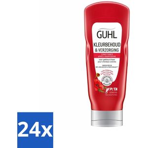 24 x Guhl - Conditioner - Kleurbehoud & Verzorging - 200 ml - Kleurbehoud Conditioner - Conditioner Voor Gekleurd Haar - Glans Conditioner - Haarkleur Beschermen - Haarkleur Verlengen