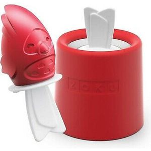 Zoku Slow Pop Ijsmaker - Vogel - 1 stuk - Rood