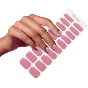 Pink Gellac UV Nagelstickers - Gellak Stickers 0004 Muted Rose - Nail Art Gel Stickers voor Nagels - 20 stuks in 10 maten