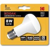 Kodak - R63 - LED Lamp - E27 - Warm - 640 lumen - 8 Watt