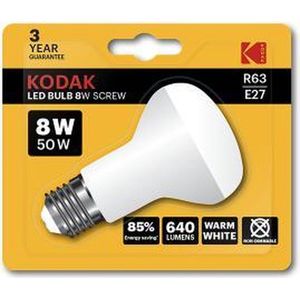 Kodak - R63 - LED Lamp - E27 - Warm - 640 lumen - 8 Watt