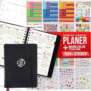 Equivera Weekplanner 2025 - Weekly Planner - Agenda - Kalender - Maandplanner - Famillieplanner