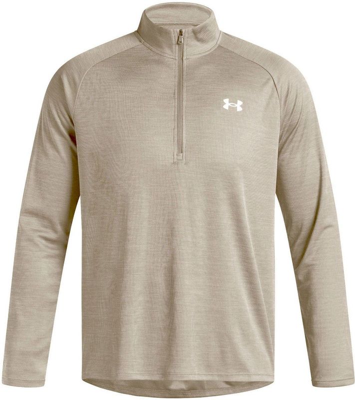 Under Armour - Tech Textured 1/4 Zip Top - City Khaki - UA Tech-stof