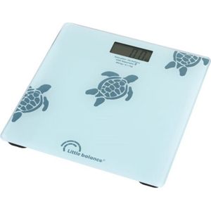 Little Balance Turtles Aqua USB-R BLAUW personenweegschaal