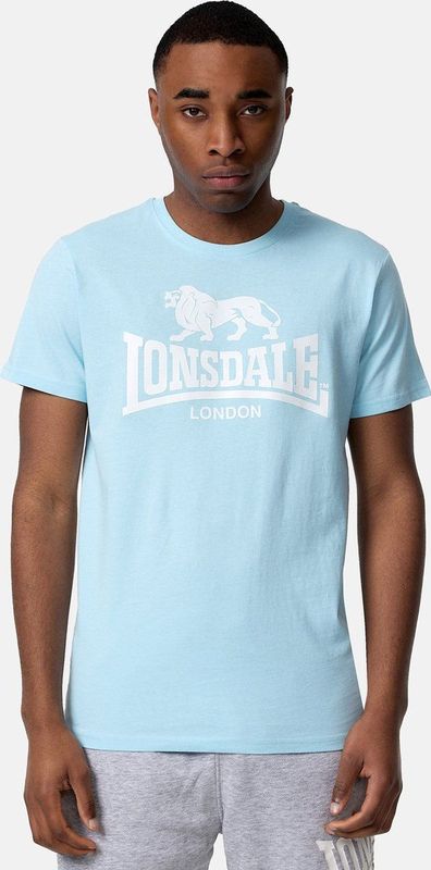 LONSDALE Shirt 'St. Erney'  lichtblauw / wit