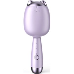 Crimper-haartool, strandgolven-krultang, ionische haargolf met 1,26 inch dubbele cilinder voor vrouwen, eenvoudig te gebruiken, vier snelheidsaanpassing en automatische uitschakeling, paars