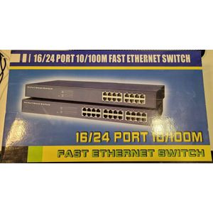 24 POORT NWAY SWITCH 10/100 M FAST ETHERNET