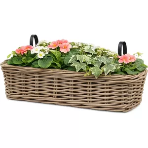Plantenhanger 2 Stuks – Hangende Bloempot Met Ketting, Kunststof, Afneembare Schaal, Voor Binnen & Buiten (woonkamer, Balkon, Tuin)