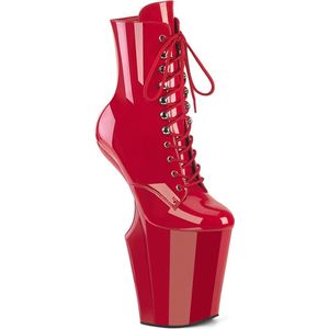 Pleaser - WORSHIP-1020 Plateau Laarzen, Paaldans schoenen - US 9 - 39 Shoes - Rood