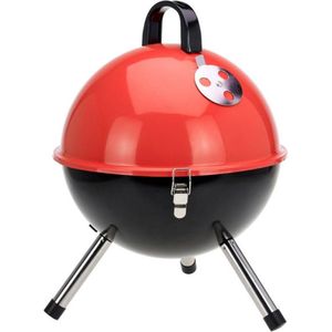 Oneiro’s Luxe Kogel Barbecue - rood - Ø 32x22 cm - zomer - grillen - tuin - koken – tafelen