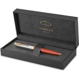 Parker 51 Premium Balpen | Premium-collectie | Vuurrood | Medium punt met zwarte inkt | Geschenkdoos