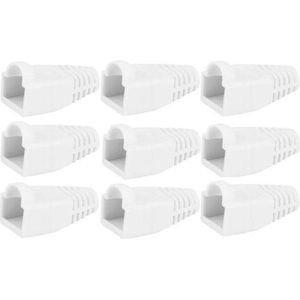 RJ45 Tule Boot PVC Cover WIT-10x