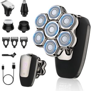 Scheerapparaat - Glad en Comfortabel Scheren - Geschikt voor Gezicht en Hals - Draadloos en Oplaadbaar Design - Meerdere Scheerstanden voor Persoonlijke Verzorging - Stil, Efficiënt en Gebruiksvriendelijk