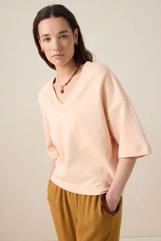 Sissy-Boy - Sweater - Lichtroze - V-hals