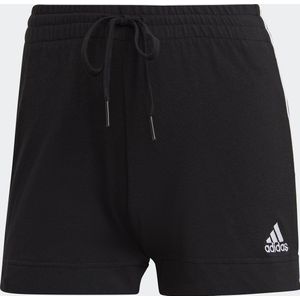 adidas Sportswear Essentials Slim 3-Stripes Shorts - Dames - Zwart- XL