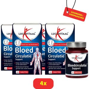 Lucovitaal Bloedcirculatie Support - 4 x 60 tabletten Voordeelverpakking