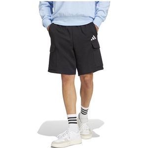 Adidas - Essentials Feel Cozy Fleece Cargo Shorts - Grijs - Fleece