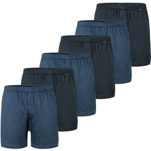 Schiesser Heren boxershort 6 pack Singel-Jersey