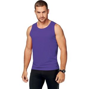 Paars sport singlet voor heren 2XL (44/56)