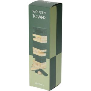 Houten Toren Spel - Groen - JENS Living