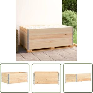 vidaXL Houten Palletopzetranden - Palletopzetranden - Palletopzetranden 3 st 100x150 cm massief grenenhout - Grenenhouten Palletopzetranden - Pallethout - Palletverwerking