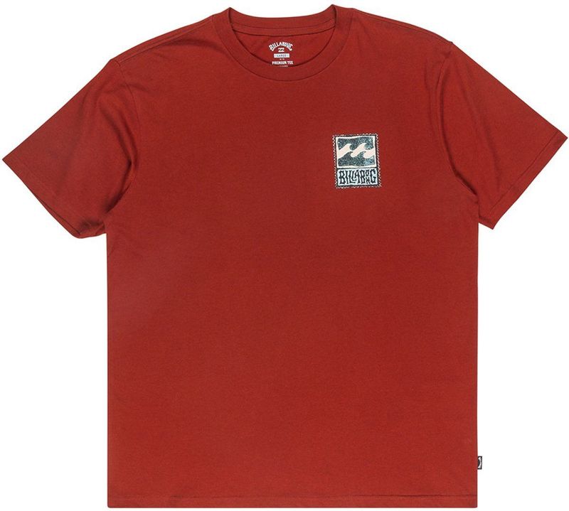 BILLABONG - Shirt - Lichtblauw - Ronde Hals - Kwartmouw