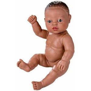 Berjuan Babypop Zonder Kleren Newborn Afrikaans 30 Cm Meisje