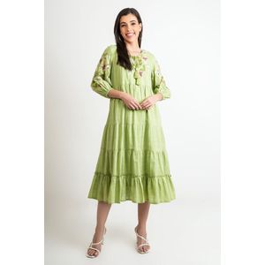 M&G 001 KATOENEN GEBORDUURDE JURK