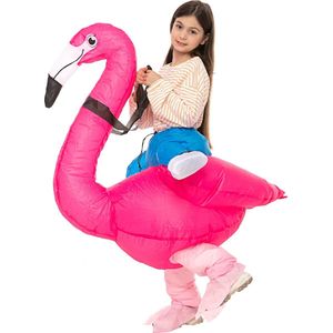 Livano Halloween Outfit - Halloween Kostuum - Pak - Opblaasbaar Kostuum - Costume - Carnaval - Kinderen - Flamingo