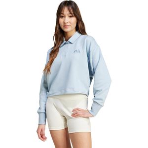 adidas Sportswear ALL SZN French Terry Polo Sweatshirt - Dames - Blauw- XS