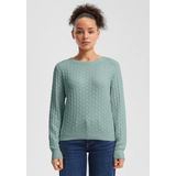 QS - Trui - Mintgroen - Gebreide Truien