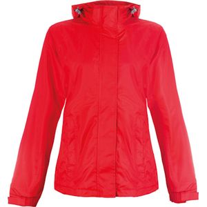 Women's 'Performance C+' Outdoorjas met afneembare capuchon Fire Red - XL