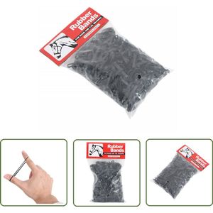 vidaXL Siliconen Elastiekjes - Paardelastiekjes - Haarelastiekjes paard 500 st silicone zwart - Mane Elastics - Staartelastieke - Paardhaar Styling