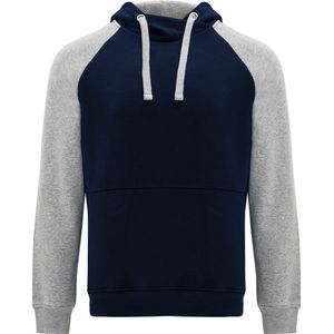 Tweekleurige hoodie 'Badet' Donkerblauw/Grijs Merk Roly Maat XXXL