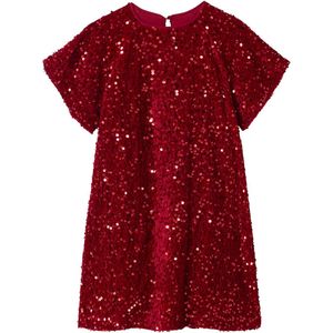 Vertbaudet - Meisjesjurk - Fluweel - Met Pailletten - Kerstjurk