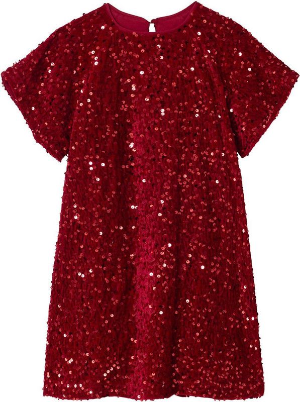 Vertbaudet - Meisjesjurk - Fluweel - Met Pailletten - Kerstjurk