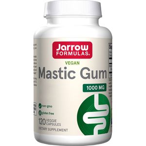 Mastic Gum 500mg 120 capsules grootverpakking - mastiek van Pistacia lentiscus bij maagklachten | Jarrow Formulas