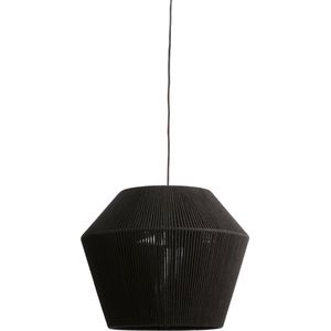 Light & Living Hanglamp Agaro - Katoen - 53cm - Zwart